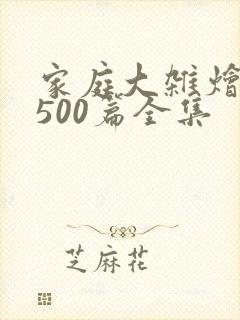 家庭大杂烩小说500篇全集