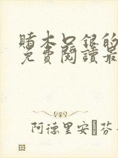 赌木口银的小说免费阅读最新