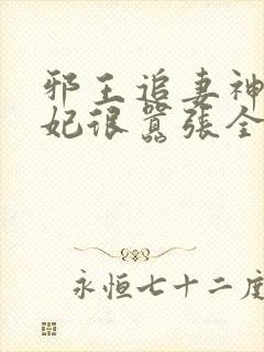 邪王追妻神医狂妃很嚣张全文免费