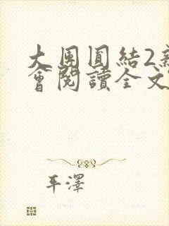 大团圆结2亲情会阅读全文