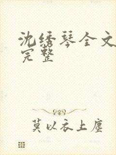 沈绣琴全文阅读完整