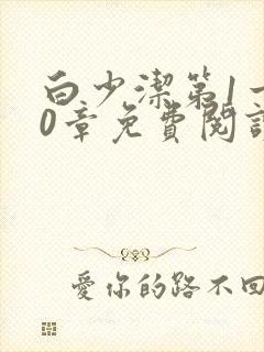 白少洁第1一40章免费阅读