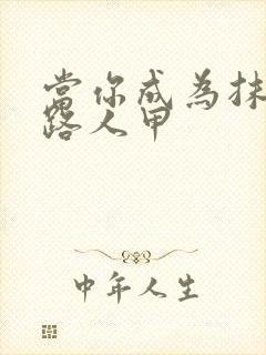 当你成为抹布文路人甲