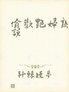 偷欢艳妇熟女小说