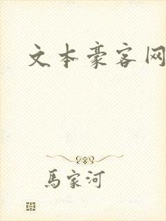 文本豪客网封面