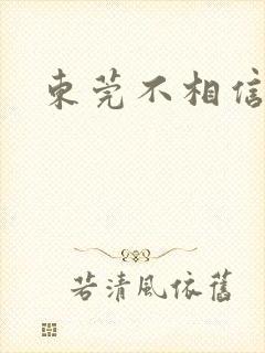 东莞不相信眼泪