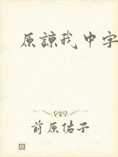 原谅我中字