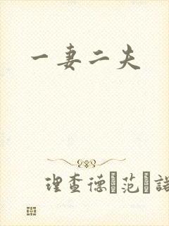 一妻二夫