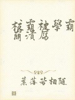 校霸被学霸玩到崩溃腐