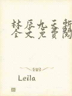 林辰九天斩神诀全文免费阅读笔趣阁