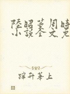 陆昭菱周时阅的小说全文免费阅读