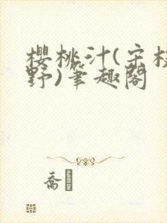 樱桃汁(宋枝江野)笔趣阁