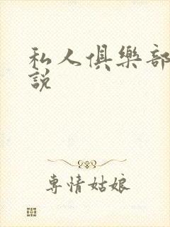 私人俱乐部 小说