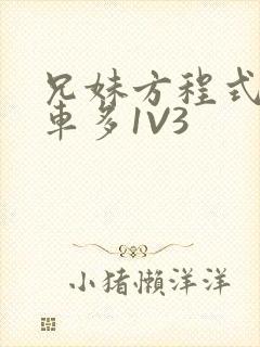 兄妹方程式多R车多1V3