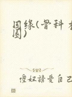 因缘(骨科 校园)