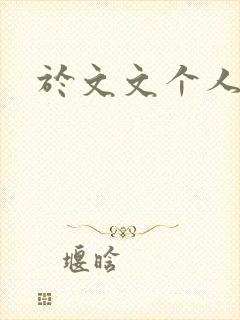 于文文个人简历