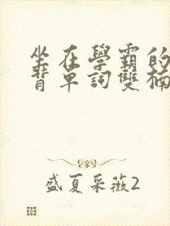 坐在学霸的鸡上背单词双楠