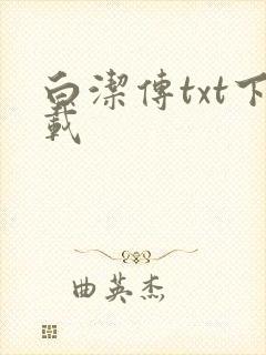 白洁传txt下载