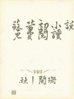 苏若初小说全文免费阅读