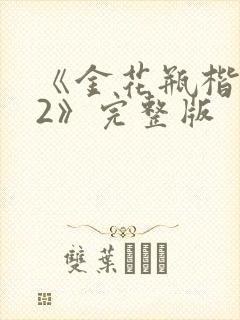 《金花瓶楷梅花2》完整版