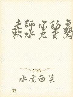 老师你的兔子好软水免费阅读