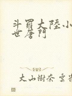 斗罗大陆小说绝世唐门