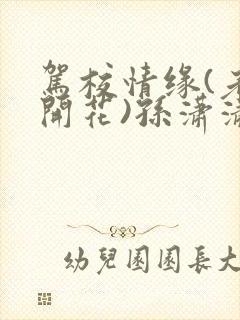 驾校情缘(老树开花)孙潇潇笔趣阁