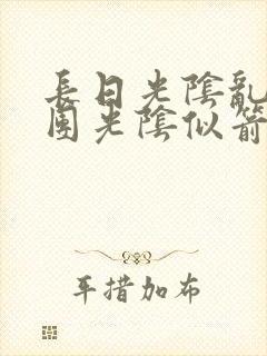 长日光阴乱作一团光阴似箭无弹窗