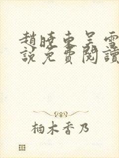 赵晓东吴雪晴小说免费阅读