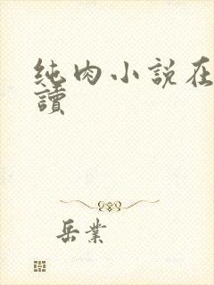 纯肉小说在线阅读