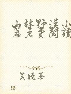 山林野汉小说全篇免费阅读