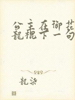 公主在御花园吃龙棍下一句