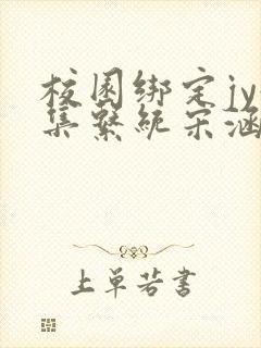 校园绑定jy收集系统宋涵全文免费封面