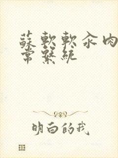 苏软软汆肉的日常系统