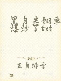 黑月光翻车后被爆炒了txt