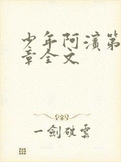 少年阿滨第13章全文