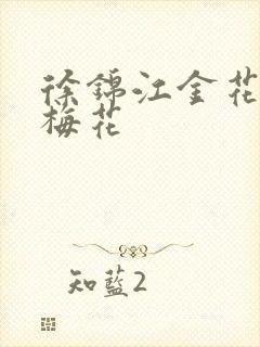 徐锦江金花瓶楷梅花