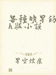 各种明星的综艺h版小说