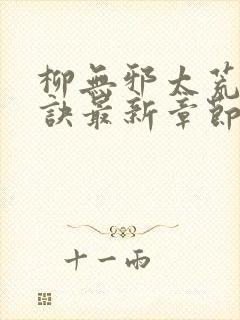 柳无邪太荒吞天诀最新章节