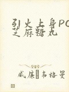 引火上身POP芝麻糖丸