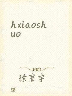 hxiaoshuo封面