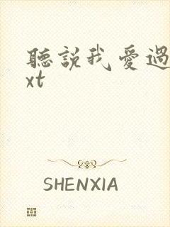 听说我爱过你txt