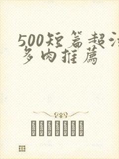 500短篇超污多肉推荐