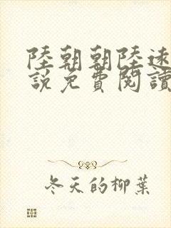 陆朝朝陆远泽小说免费阅读