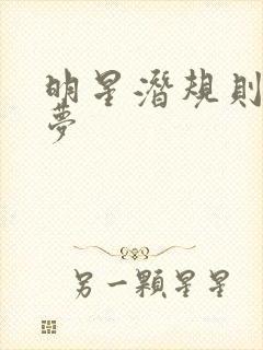 明星潜规则之皇梦