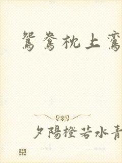 鸳鸯枕上鸾凤颠