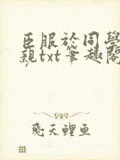 臣服于同学的母亲txt笔趣阁