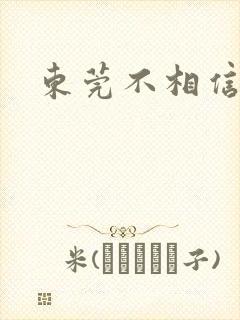 东莞不相信眼泪