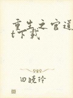 重生之官道txt下载