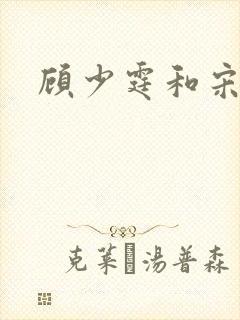 顾少霆和宋斯曼